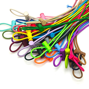 辅料弹簧扣松紧带帽子裤管束紧绳止扣绳卡扣收紧绳羽绒服配件抽绳