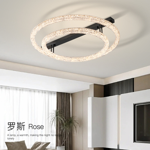 客厅灯意式轻奢高级感现代简约2024新款吊灯个性创意大厅吸顶灯