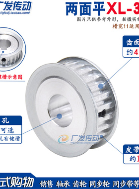 同步轮XL30齿 同步皮带轮 两面平 齿面顶丝 6-20可选 AF型