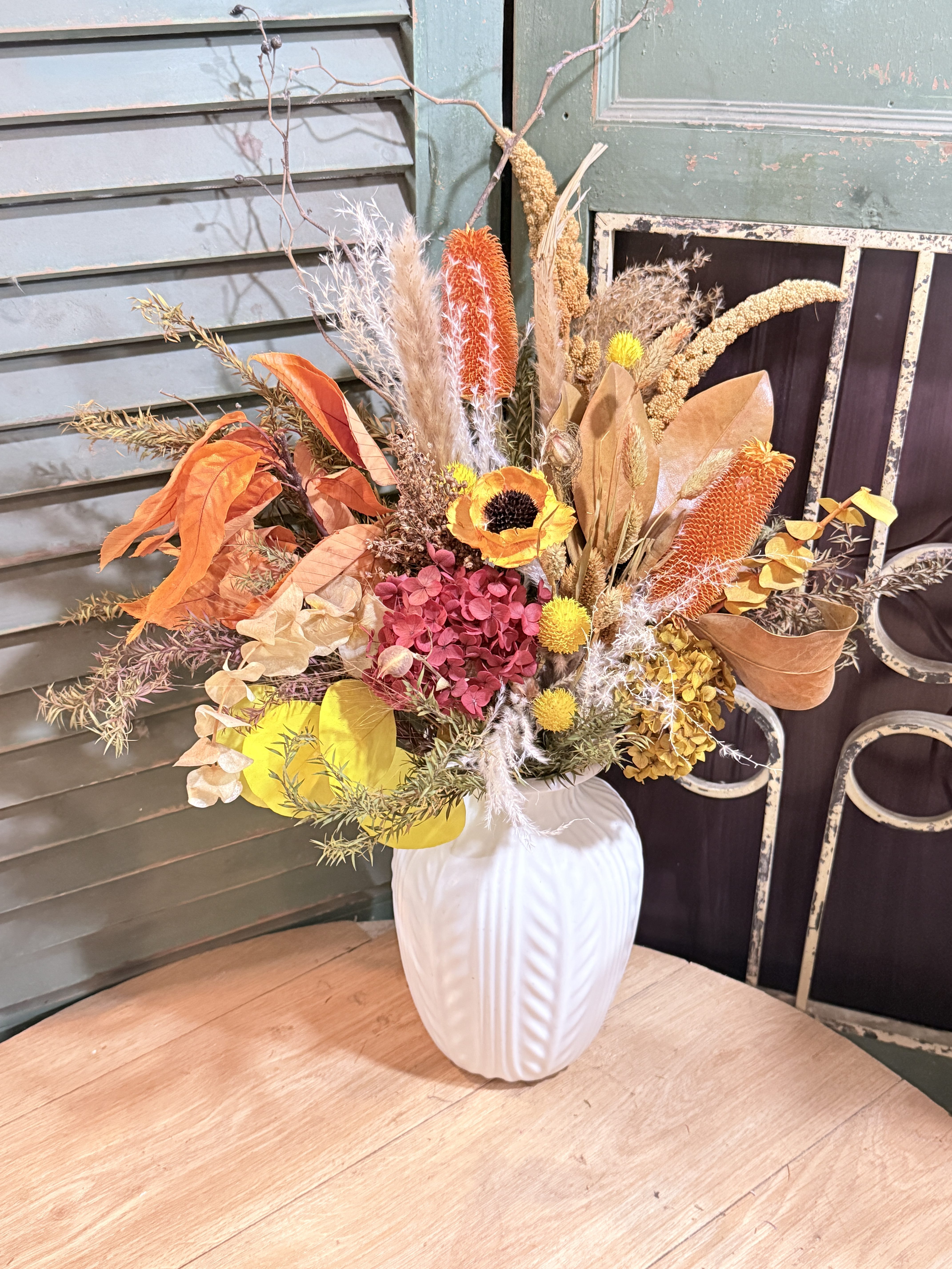 乡村风真花永生花干花别墅客厅花卉花束咖啡厅餐厅会所装饰花摆设