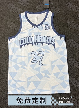 新五星高中生球服训练背心EYBL联赛贾里德麦凯恩美式窄肩球衣定制