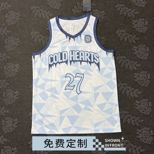 窄肩球衣定制 新五星高中生球服训练背心EYBL联赛贾里德麦凯恩美式