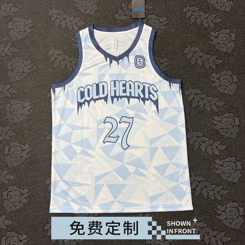 新五星高中生球服训练背心EYBL联赛贾里德麦凯恩美式窄肩球衣定制