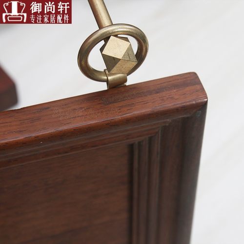 黄铜圆环挂扣画框木联固定扣
