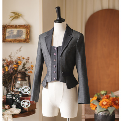原创古典百搭外套小西装