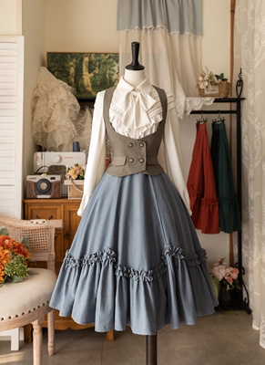 森林衣橱原创百搭春秋复古半裙