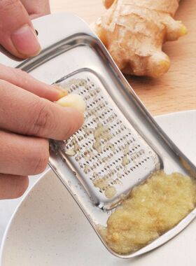 多功能磨姜器 不锈钢磨姜刨长方形磨蒜泥器厨房小工具姜泥蒜蓉刨