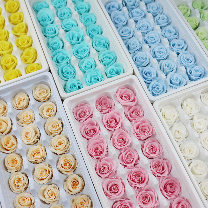 花掌柜小朵永生花整盒diy婚鞋盒