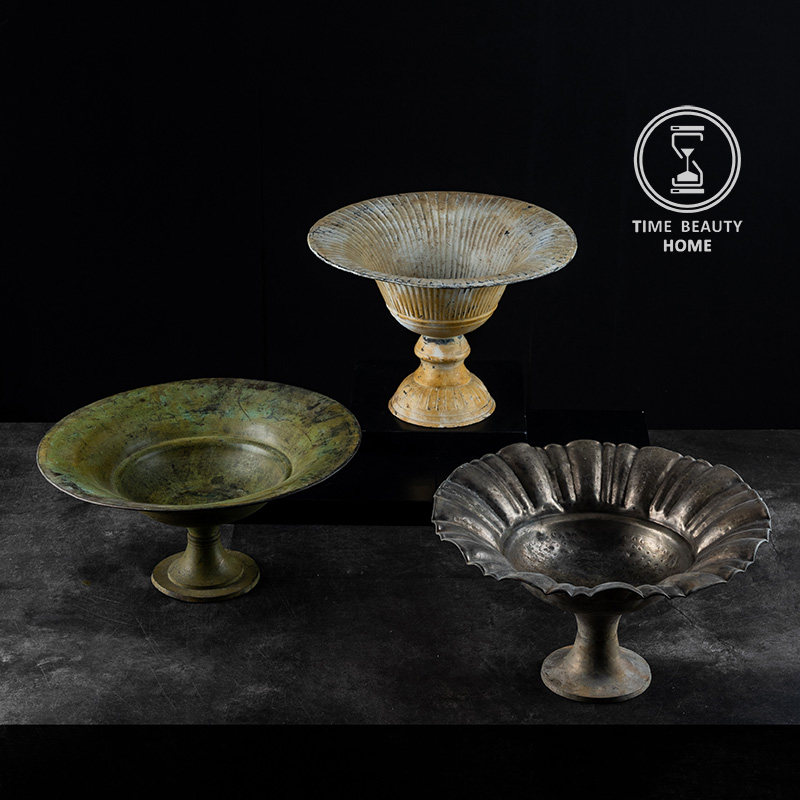 4.12 精 C组 欧式古董复古VINTAGE 黄铜花器 家居INS装饰摆件