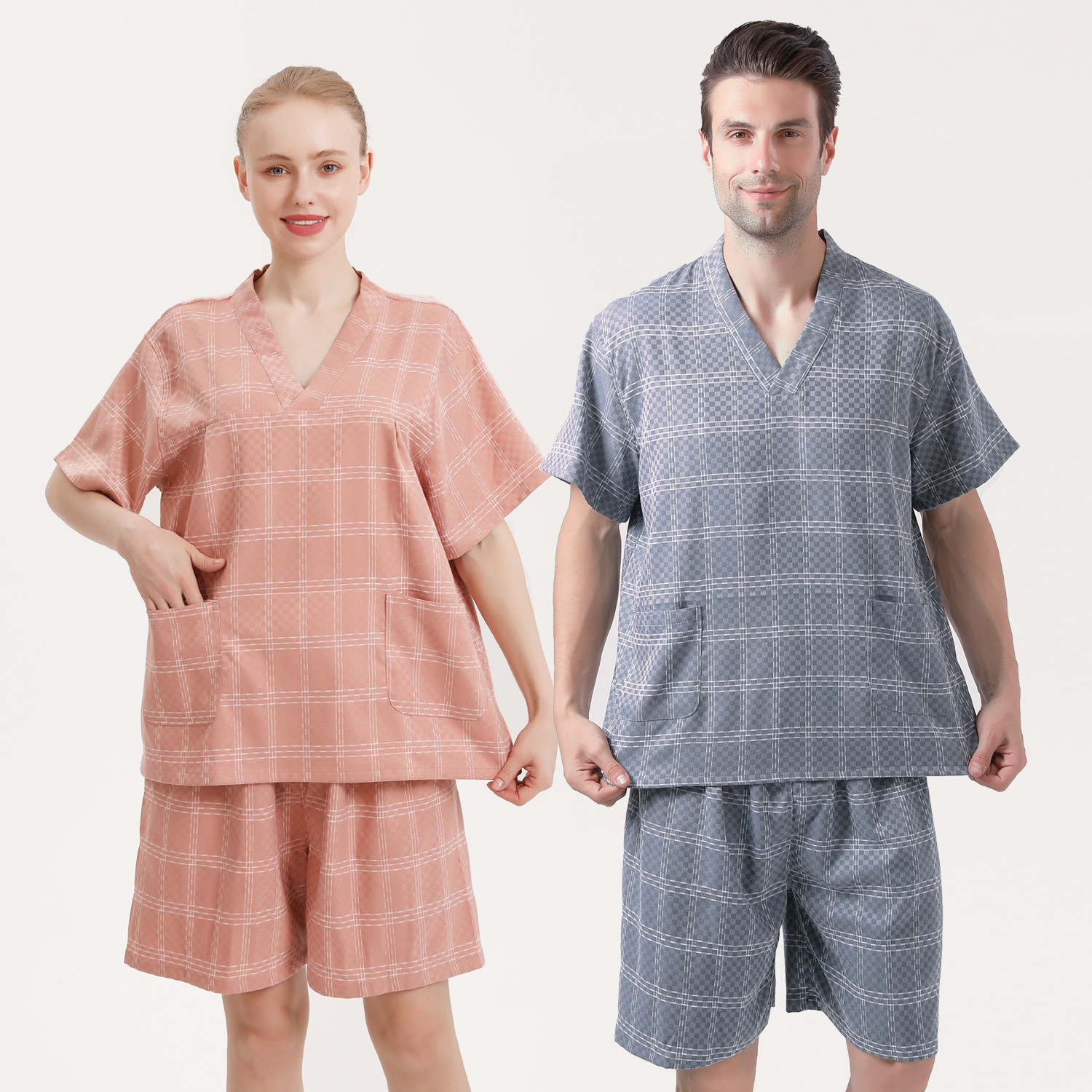 加厚男女浴衣吸水格子桑拿洗浴弹力按摩服大码艾灸理疗服成人汗蒸,居家布艺,汗蒸服,淘宝优惠券,粉丝福利购,淘宝优惠卷