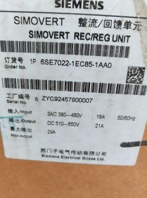 ￥西门子25.5A/11KW主驱动矢量控制变频器设备6SE7022-6EC61-Z询