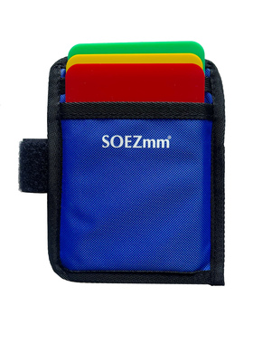 SOEZmm排球红黄绿牌SRFC1G 新规专业比赛裁判员罚分警告牌