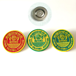 SOEZmm排球裁判员胸章磁吸款不伤衣国家级一级二级气排球裁判徽章