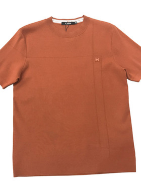 2025秋季新款卡地尼男士青年潮流圆领针织短袖T恤货号53T17093