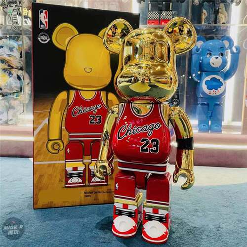 bearbrick400%暴力熊梵高向日葵兔子星月空摆件潮流玩具