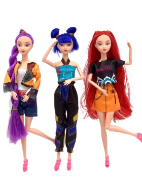 跨境新K-POP女团娃娃手办搪胶公仔玩具批发