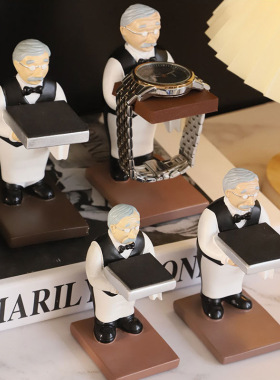 手表台带礼帽表拖腕表创意拖夹戴帽子置物表支家展示表架托