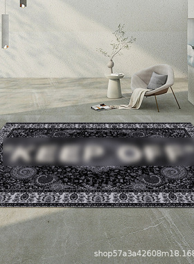 潮流创意OW KEEPOFF腰果花联名地毯客厅卧室男生潮牌鞋墙床边