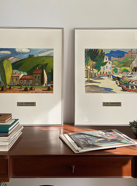 普罗旺斯风景】北欧风客厅装饰画沙发背景墙挂画高级感现代壁画