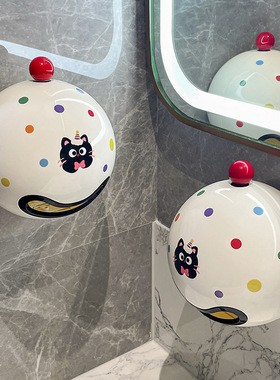 卫生间纸巾盒厕所壁挂式卷纸置物架浴室免打孔防水收纳厕纸放置盒