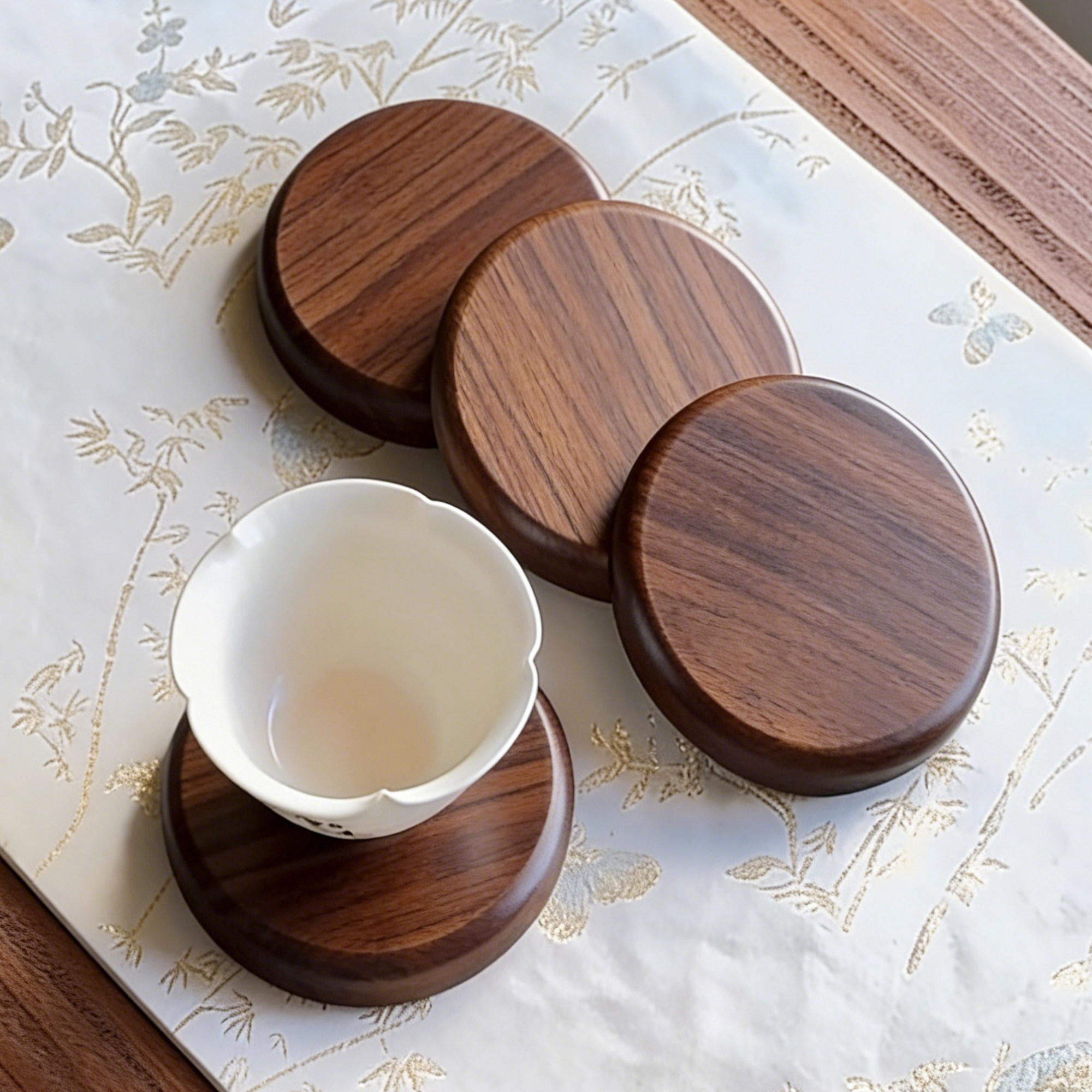 黑胡桃木杯垫玻璃杯马克杯隔热垫木质茶杯垫托木制实木咖啡杯垫,餐饮具,杯垫,淘宝优惠券,粉丝福利购,淘宝优惠卷