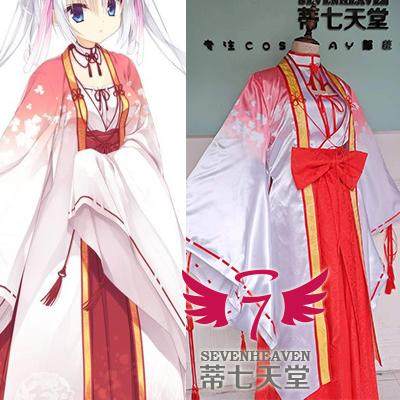 【蒂七天堂】 COSPLAY定做千恋万花朝武芳乃和服巫女游戏神乐