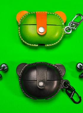 适用华为耳夹耳机freeclip2保护套真皮纯手工缝制freebudspro3代4代保护壳男女高级感全包防摔耐用充电盒外壳