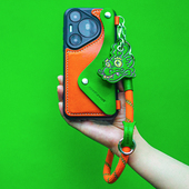 两针一线适用华为p70手机壳系列新款 高级感真皮斜挎可背零钱卡包p70ultra摄影镜头全包保护套挂绳防摔 p70pro