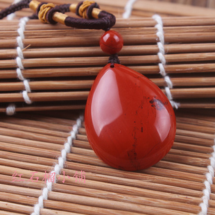 日本天然红竹石吊坠 项坠 川字掌 断掌 苦情痣