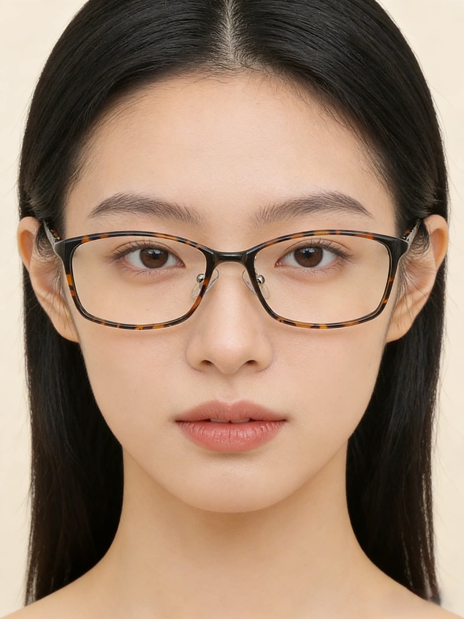 韩国玳瑁眼镜框女款方框文艺小脸小框眼镜架配近视男豹纹全框204