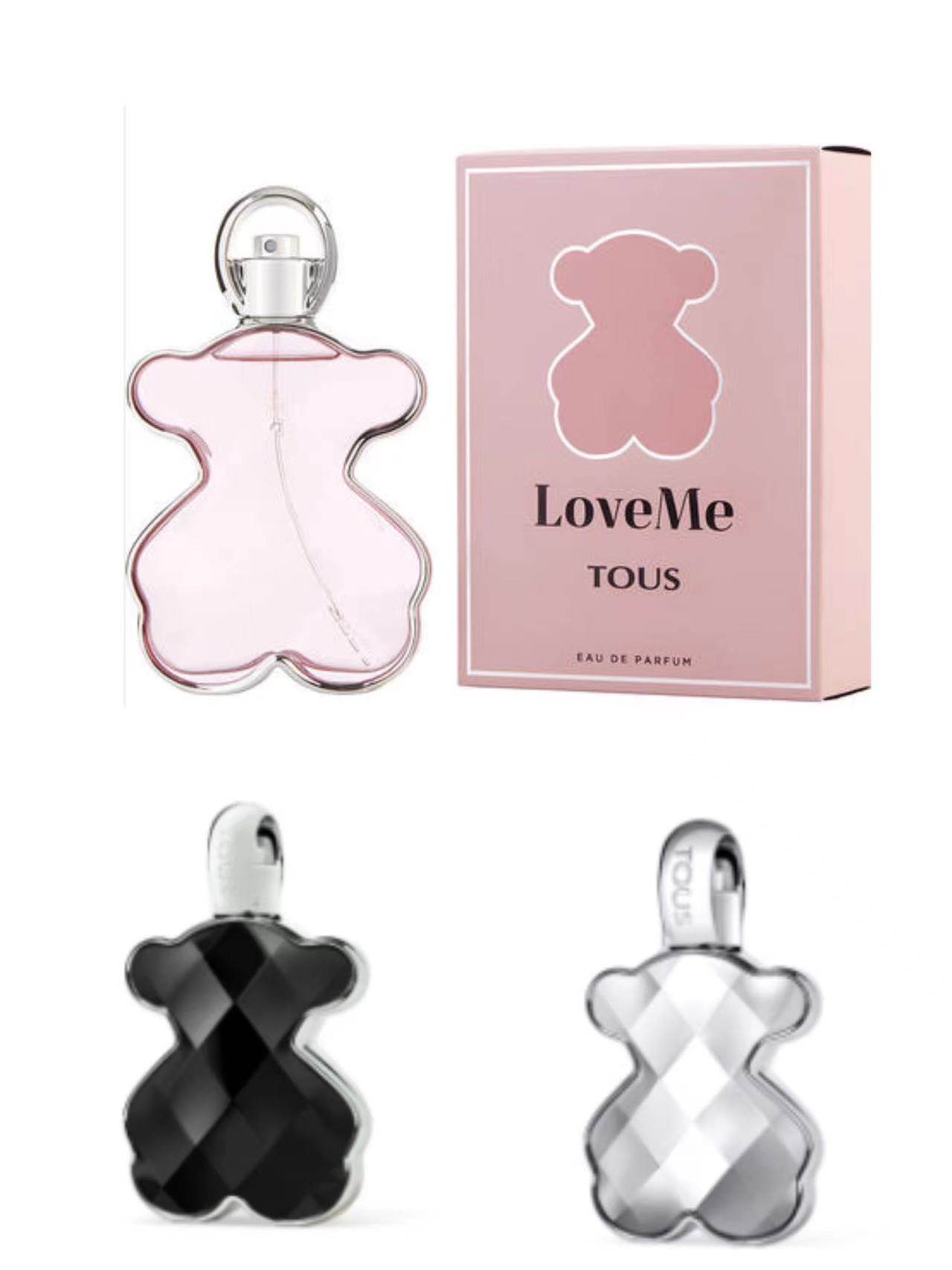 美国购 TOUS 桃丝熊 LoveMe 女士香水 挚爱小熊玛瑙版 银色版
