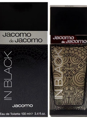 美国购 Jacomo积歌蒙 In Black 黑色男士香水 EDT 100ML