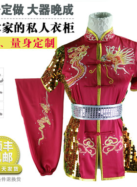 纯手工裁衣武术服汉粹量身定做