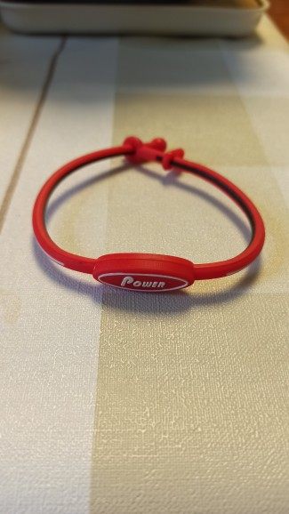 power奥斯力钛手环硅胶运动钛锗手链男女保健能量手链无包装