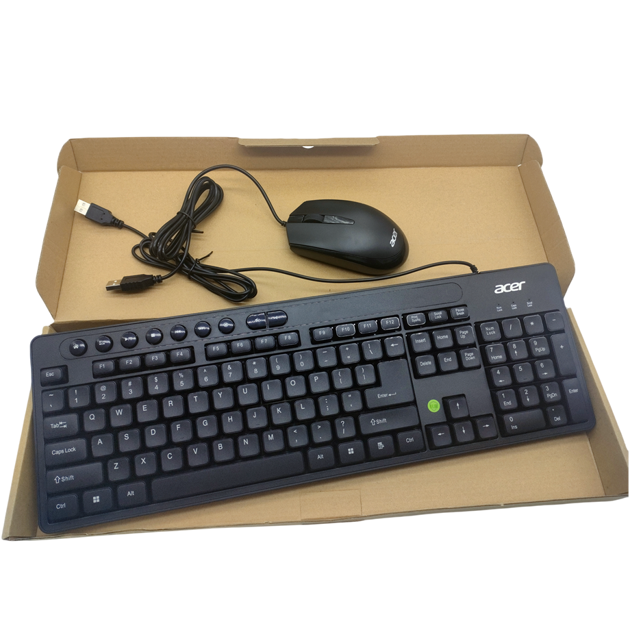 ACER宏基 USB有线键鼠套装多媒体键盘游戏办公台式笔记本通用