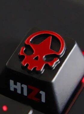 键石 H1Z1大逃杀游戏实物周边锌铝合金金属机械键盘浮雕键帽按键