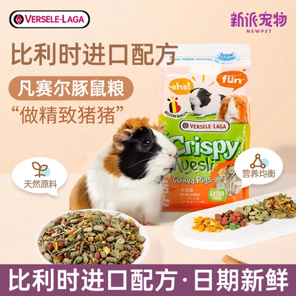 比利时凡赛尔豚鼠粮荷兰猪粮食饲料天竺鼠主粮用品含VC专用粮700g