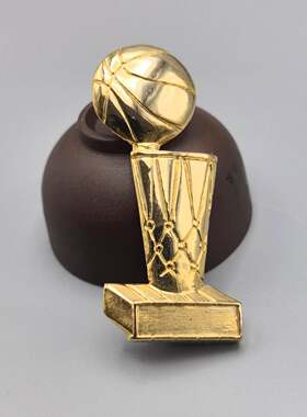 NBA徽章 布莱恩杯3D立体金杯徽章 NBA摇头公仔徽章 魔术队3D篮球