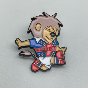 历届世界杯吉祥物徽章 1966年英国世界杯吉祥物威利 西德皮特徽章