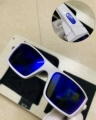 C5 White Frame Polarized Blue Film