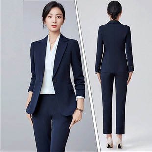 高端大气干练职业西装套装女小个子春气质修身面试正装西服工作服