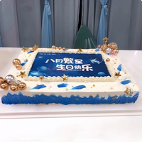 Beijing large-scale birthday party, company team-building, anniversary celebration, opening rectangular cake, same-city delivery by Midio thumbnail 4
