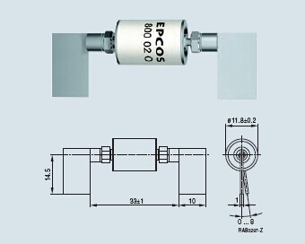 EPCOS大功率放电管 V12-H14X B88069X4220C101 1400V 大通流量 电子元器件市场 其他电路保护器件 原图主图