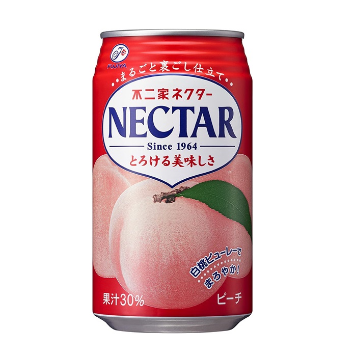 日本伊藤园不二家NECTAR白桃子汁350g*24罐