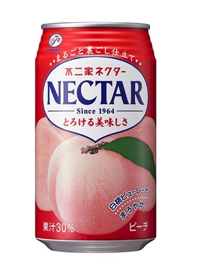 日本伊藤园不二家NECTAR白桃子汁350g*24罐