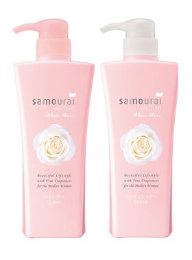 国内现货samourai woman女士精油无硅控油花香香波护发素沐浴露