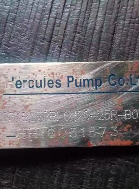 海克力斯HP31B578BIOH20-25R-B07-1双联齿轮泵Hercules Pump Co.L
