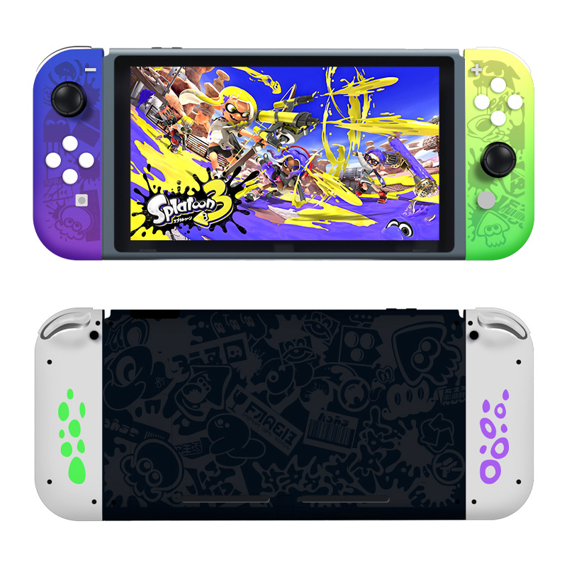 Switch喷色战士3限定版替换外壳摇杆按键改外壳换新手柄主机壳NS