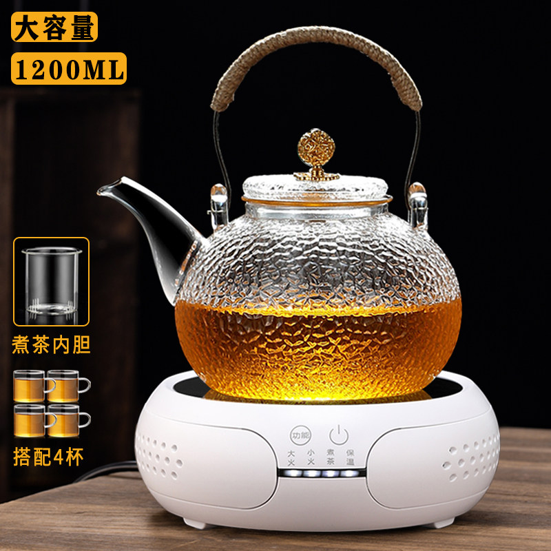 加厚玻璃耐高温煮茶壶套装