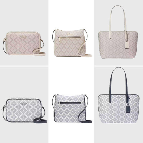 katespade24款老花托特包相机包